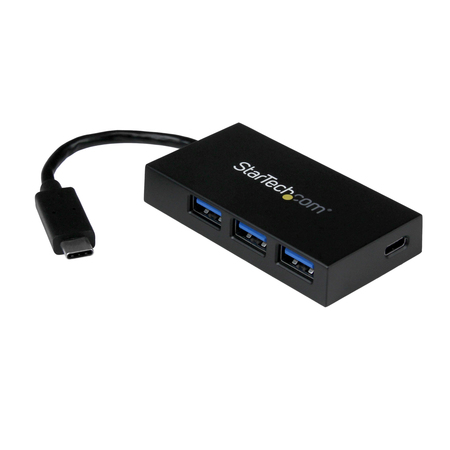STARTECH.COM 4 Port USB C Hub - USB-C to 1x C and 3x A - USB 3.0 Hub HB30C3A1CFB